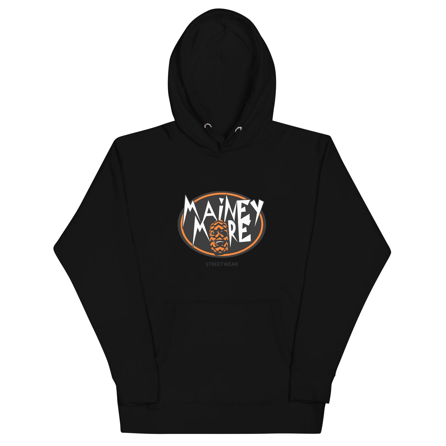 Mainey Hoodie / Printed Logo Orange / Maineymore